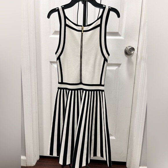 GUESS Black and White Striped Dress - Picture 2 of 5